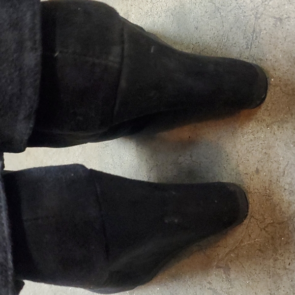 Black laced wedge booties - Picture 4 of 5